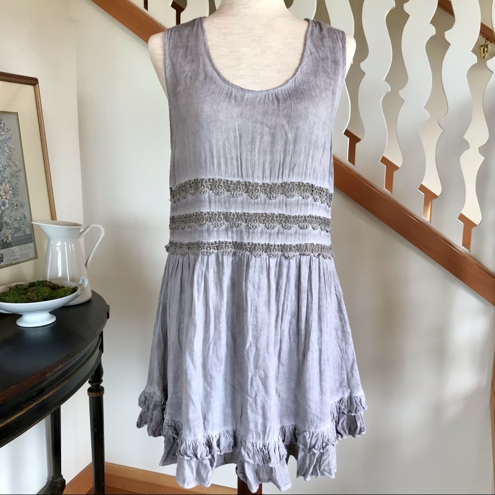 Entro | Ruffles & Lace Tunic Dress